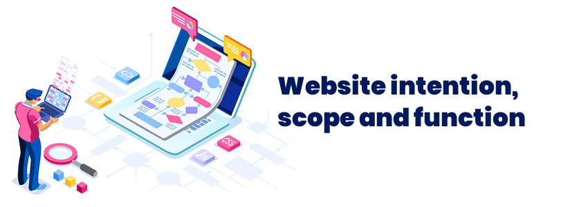 Website intention, scope and function