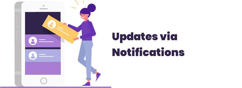 Updates via Notifications