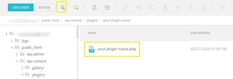 develop a PHP file