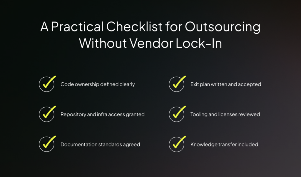 Outsourcing Software Development Without Vendor Lock-In: What to Look for in a Partner